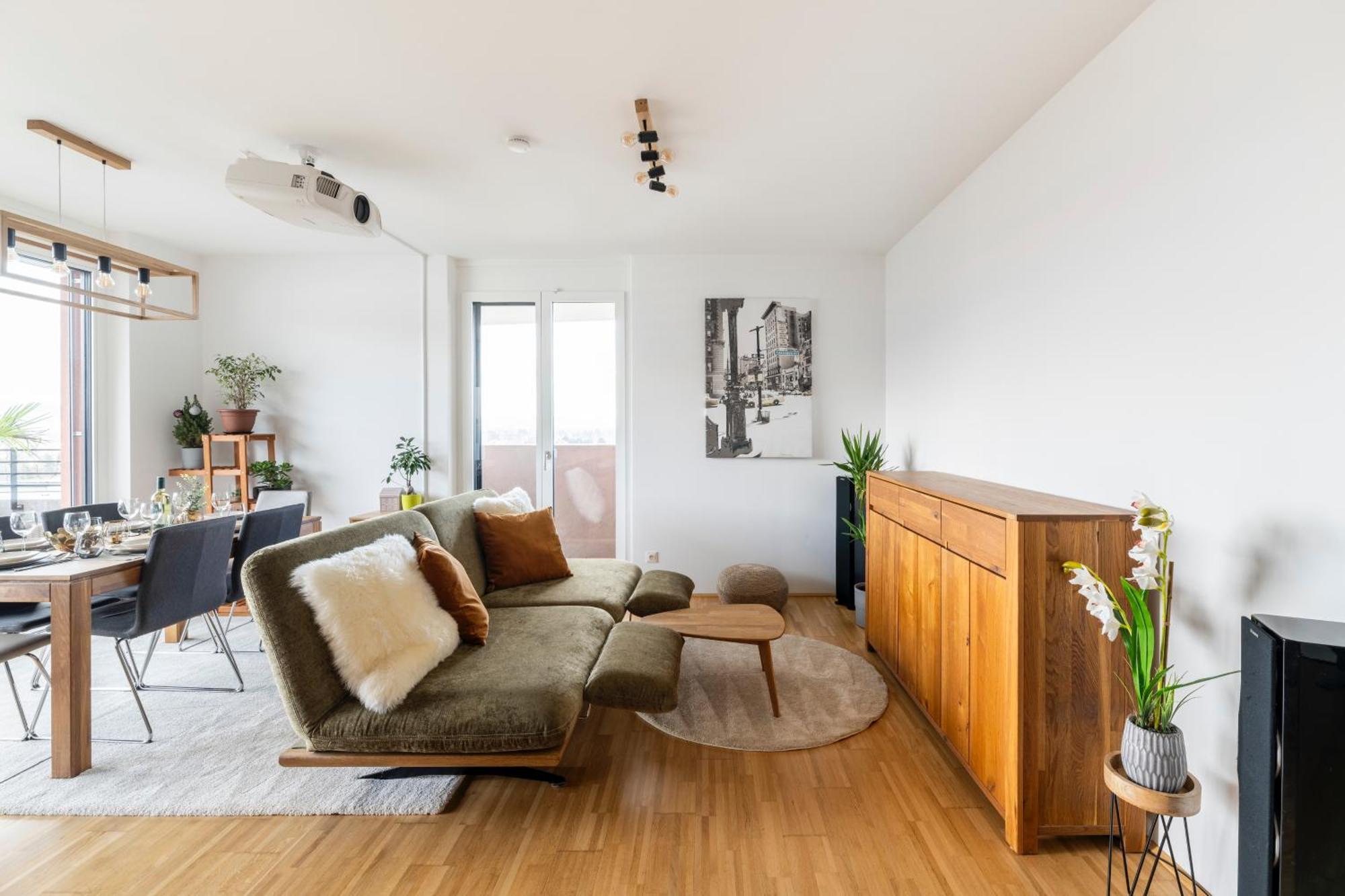 Edler Wohnraum Panoramablick 3 Sz Boxspringbetten, E-Ladestation, Kaffeevollautomat, Klima, Lift, Terrasse & 2Xtg غراتس المظهر الخارجي الصورة
